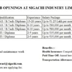 Sigachi Industry Limited Jobs in Mundra