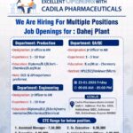 Walk-in Interview – Cadila Pharmaceuticals,