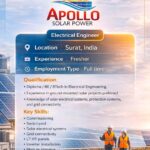Apollo Solar Power Hiring Electrical Engineer in Surat | Fresher Jobs 2026