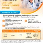 Sun Pharmaceutical Industries Ltd Walk-In Interview 2026 – Quality Control Officer | Panoli, Gujarat