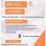 Utility Operations & Maintenance Jobs at Rubber King Tyres – Viramgam, Ahmedabad