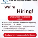 Jr. Engineer / Engineer (Field) Hiring at Gharda Chemicals Limited – Sayakha Unit