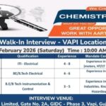Walk-In Interview at Vapi – Electrical & Instrumentation Roles | Aarti Industries Limited | 28 Feb 2026