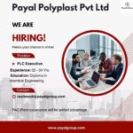 PLC Executive Job Opening at Payal Polyplast Pvt Ltd | Apply Now
